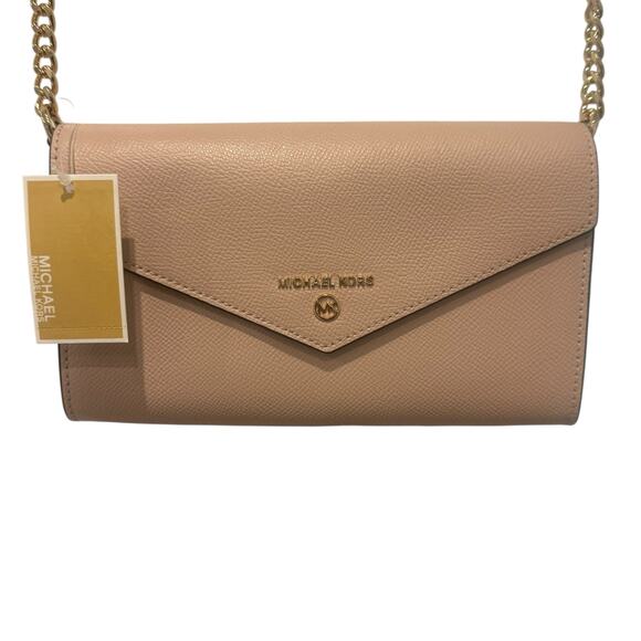 MICHAEL Michael Kors Soft Pink Jet Set Charm Envelope Phone Crossbody NWT - Picture 8 of 13